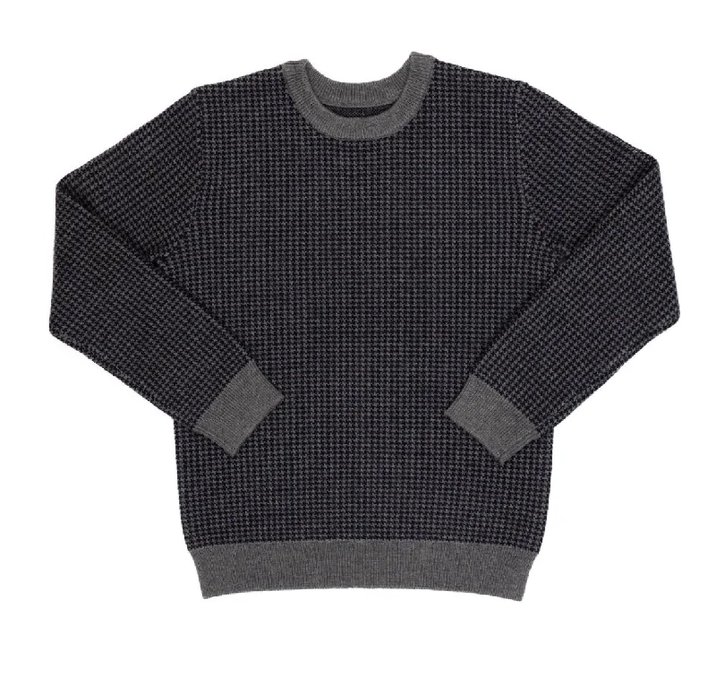 Kipp Grey Houndstooth Sweater