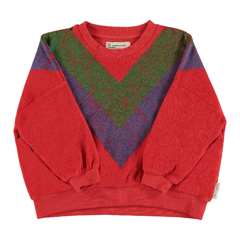 Piupiuchick Red Triangle Terry Sweatshirt