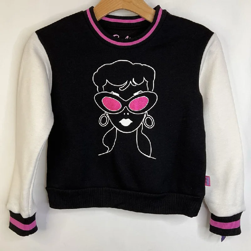 Size 10-12:Barbie Black/Neon Pink Barbie Sweatshirt